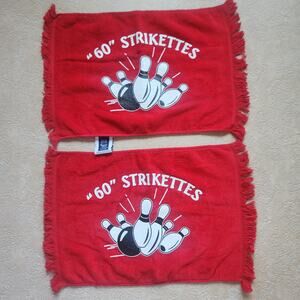 Bowling set of 2 Fingertip Towels